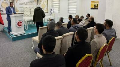 Sultanhanı Müftülüğü hizmet binasında, İlçe Müftüsü Selman Çiloğlu başkanlığında aylık