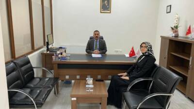 Sultanhanı Kaymakamı Bilal Göksun, Kaymakamlık Vergi Dairesi Müdürlüğünü ziyaret ederek