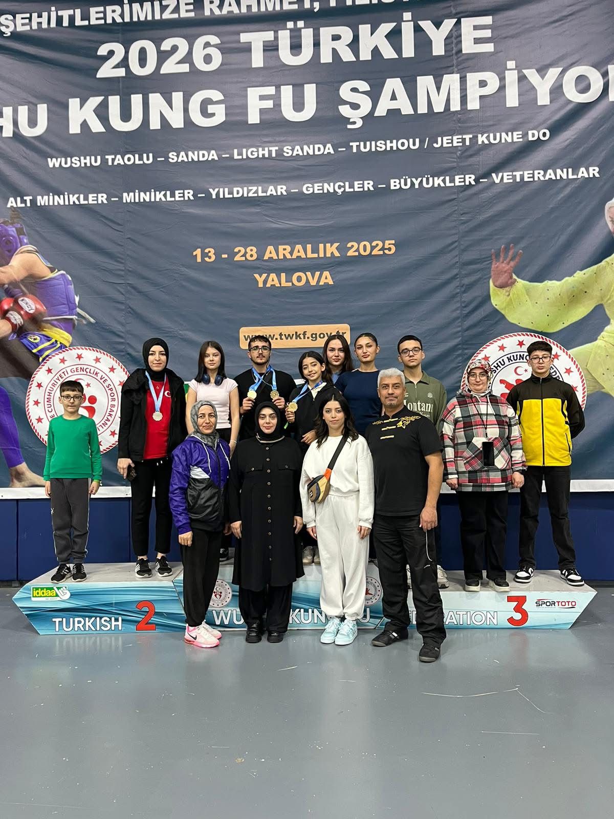 Yalova’da 54 ilden 2 bin 375 sporcunun katıldığı Türkiye Wushu