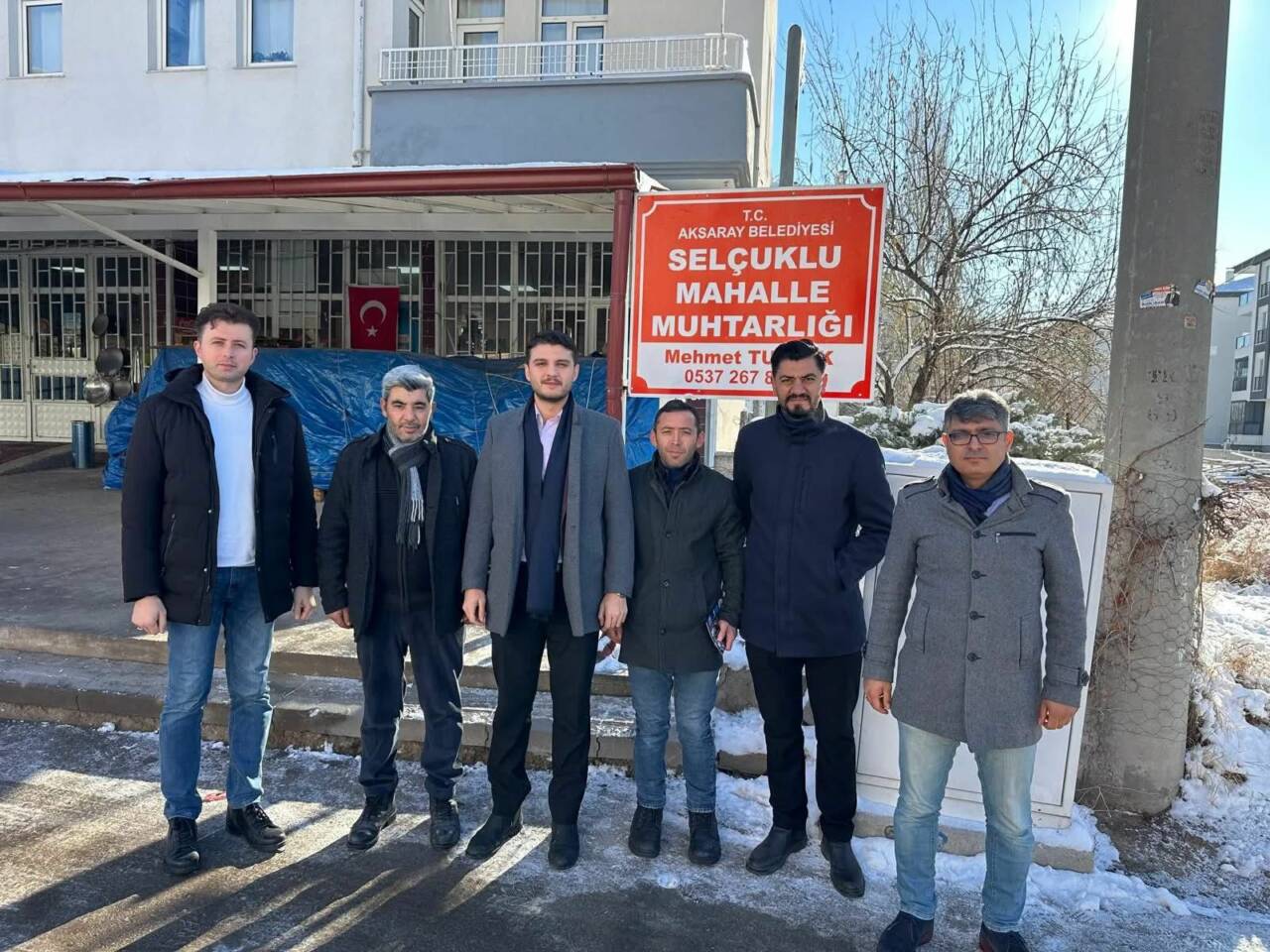 Anahtar Parti Aksaray Merkez İlçe Başkanı Doğukan Kızıl ve yönetimi,