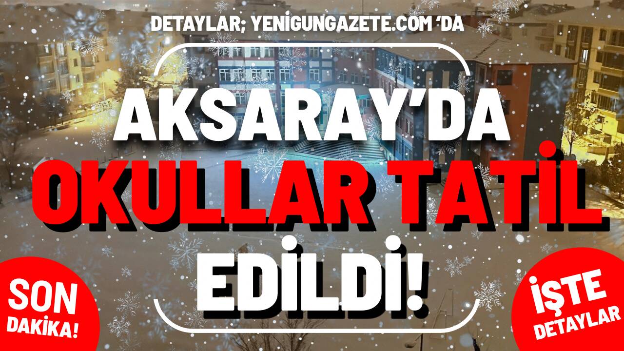 Aksaray’da etkili olan kar yağışı ve buzlanma nedeniyle 29 Aralık