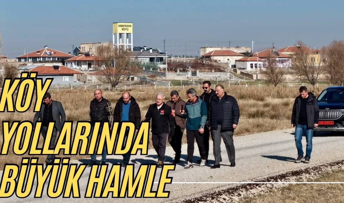Aksaray köy yolları yatırımları hızlandı. Aksaray köy yolları kapsamında Karakuyu–Karakova