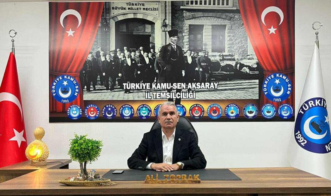 Türkiye Kamu-Sen Aksaray İl Temsilcisi Ali Toprak, MEB bütçesi görüşmeleri