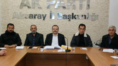 AK Parti Aksaray İl Başkanlığı, teşkilat çalışmalarını değerlendirmek ve gündemdeki