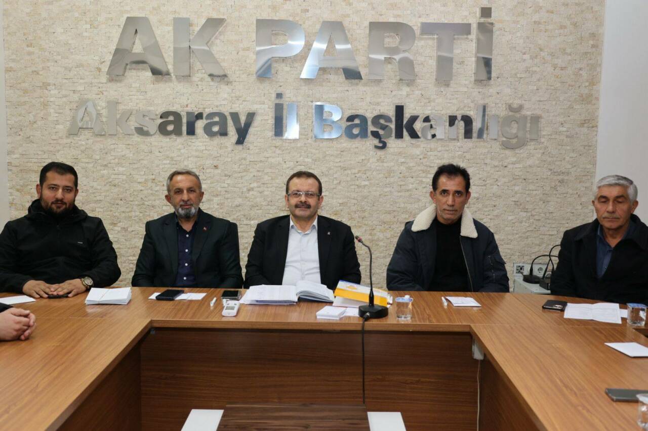 AK Parti Aksaray İl Başkanlığı, teşkilat çalışmalarını değerlendirmek ve gündemdeki