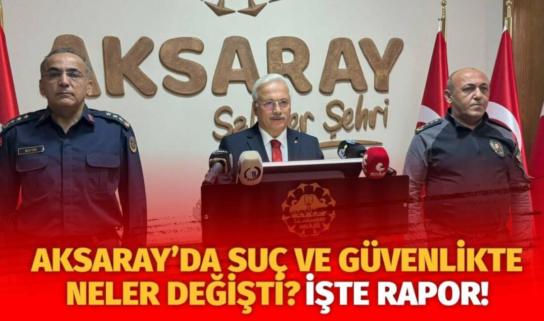 Aksaray’da güvenlik verileri Valilik toplantısında Vali Mehmet Ali Kumbuzoğlu tarafından