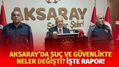 Aksaray’da güvenlik verileri Valilik toplantısında Vali Mehmet Ali Kumbuzoğlu tarafından