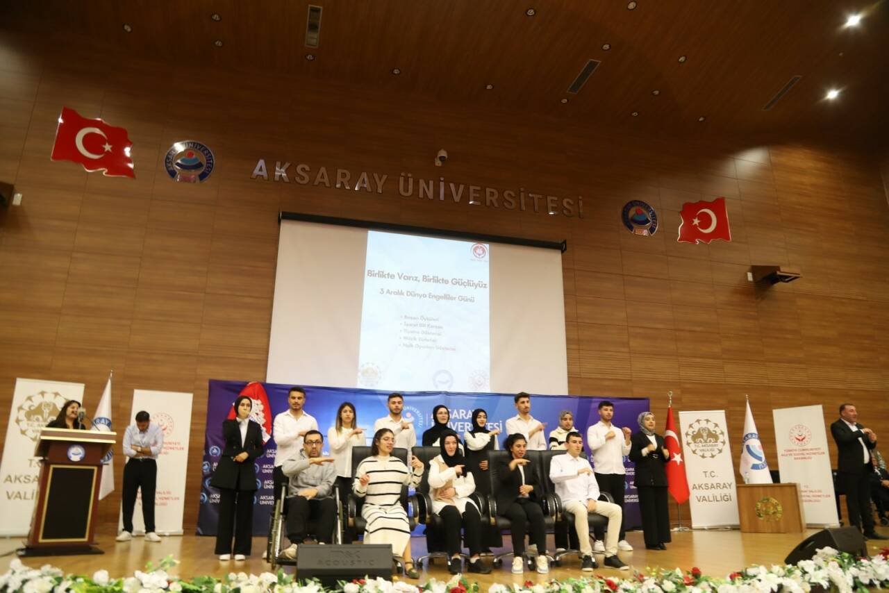 3 Aralık Dünya Engeliler Günü sebebiyle Aksaray Üniversitesi’nde engellilere yönelik