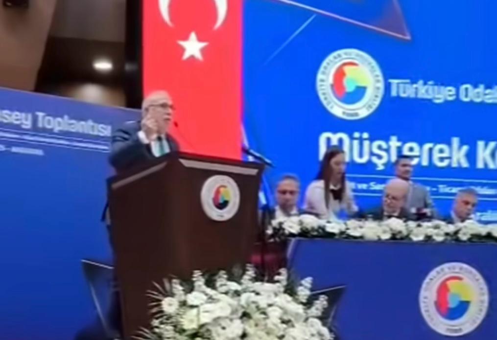Aksaray Ticaret Borsası Başkanı Hamit Özkök, TOBB toplantısında yaptığı açıklamasında