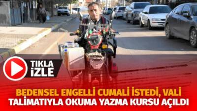 Aksaray'da Vali Mehmet Ali Kumbuzoğlu'na okuma yazma öğrenme isteğini ileten