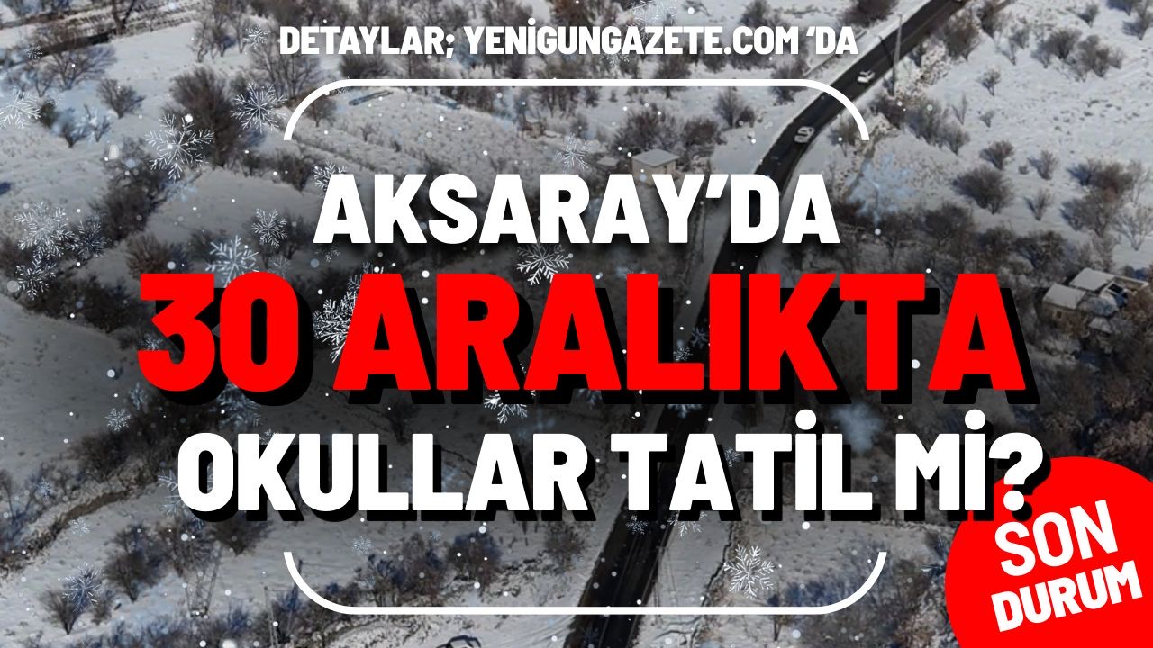 Aksaray’da kar yağışı ve buzlanma tehlikesi öğrencileri ve velileri merakta