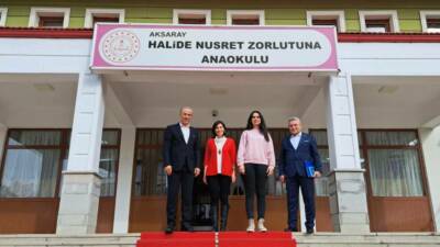 Eğitim Bir-Sen Aksaray Şube Başkanı Murat Görmez ve beraberindeki heyet,