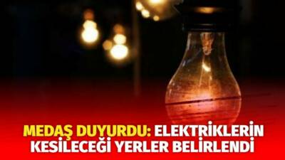 MERAM Elektrik Dağıtım Şirketi tarafından yapılan açıklama kapsamında Aksaray’ın bazı