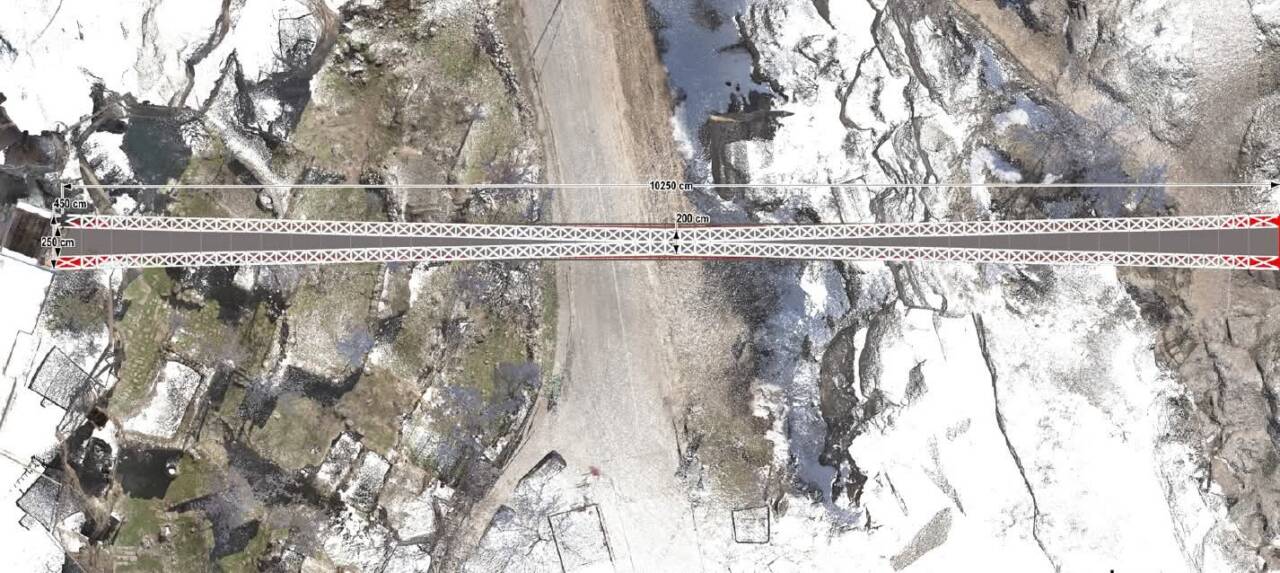 Güzelyurt Belediyesi tarafından ilçenin ulaşım altyapısını güçlendirmek amacıyla planlanan köprü