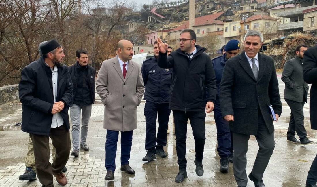 Güzelyurt Kaymakamı Süleyman Arat, kurum amirlerinin katılımıyla Ilısu Köyü’nü ziyaret