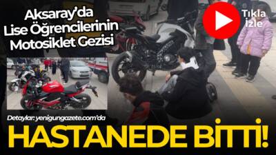 Aksaray Paşacık Mahallesi’nde lise öğrencilerinin kullandığı iki motosiklet, otomobille çarpıştı.