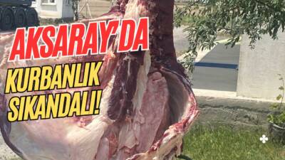 Aksaray’da kurbanlık büyükbaş hayvanda hastalık tespit edilmesi sonrası yaşanan mağduriyet,