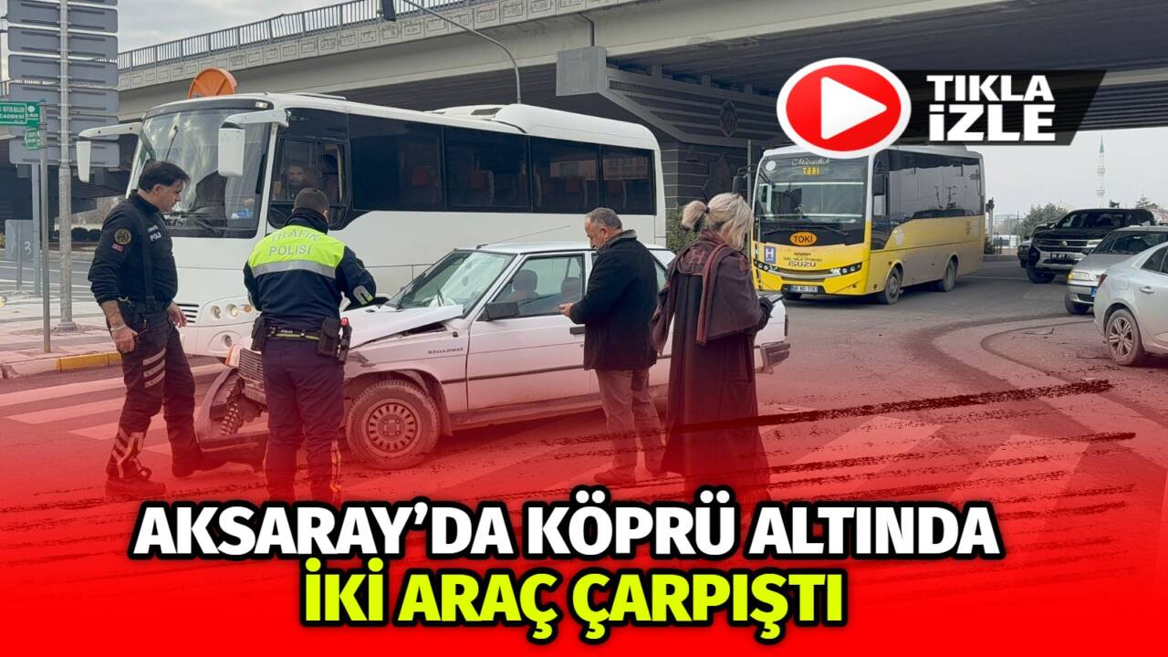 Sanayi Mahallesi Eski Sanayi köprüsü altında iki araç çarpıştı.