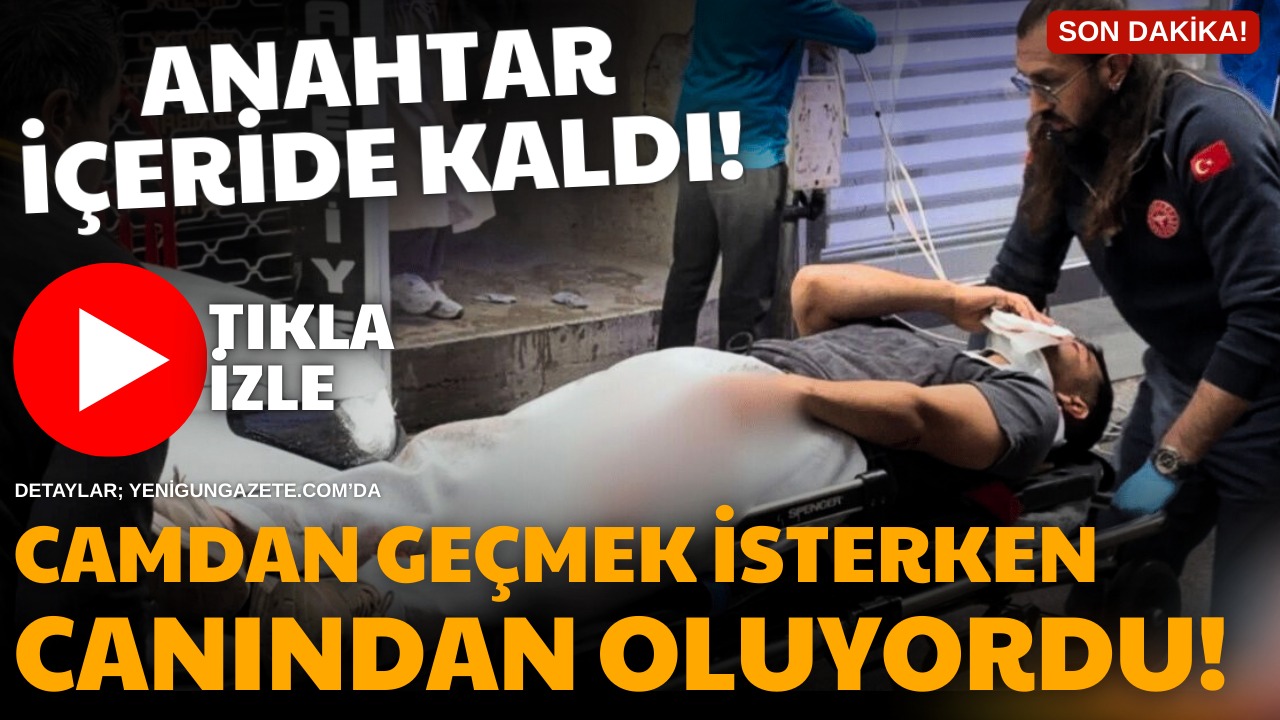 Dere Mahallesi’nde evin anahtarı içeride kalmasıya balkondan cama geçmek isteyen