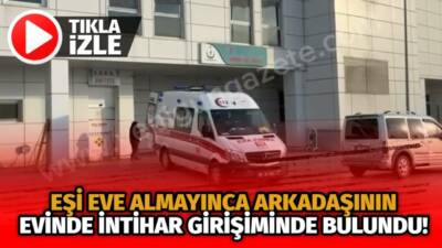 Aksaray Bedir Muhtar Mahallesi’nde, eşi evine almayınca bunalıma giren bir