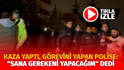 Kayseri’nin Melikgazi ilçesinde yaşanan olayda alkollü olduğu iddia edilen sürücü