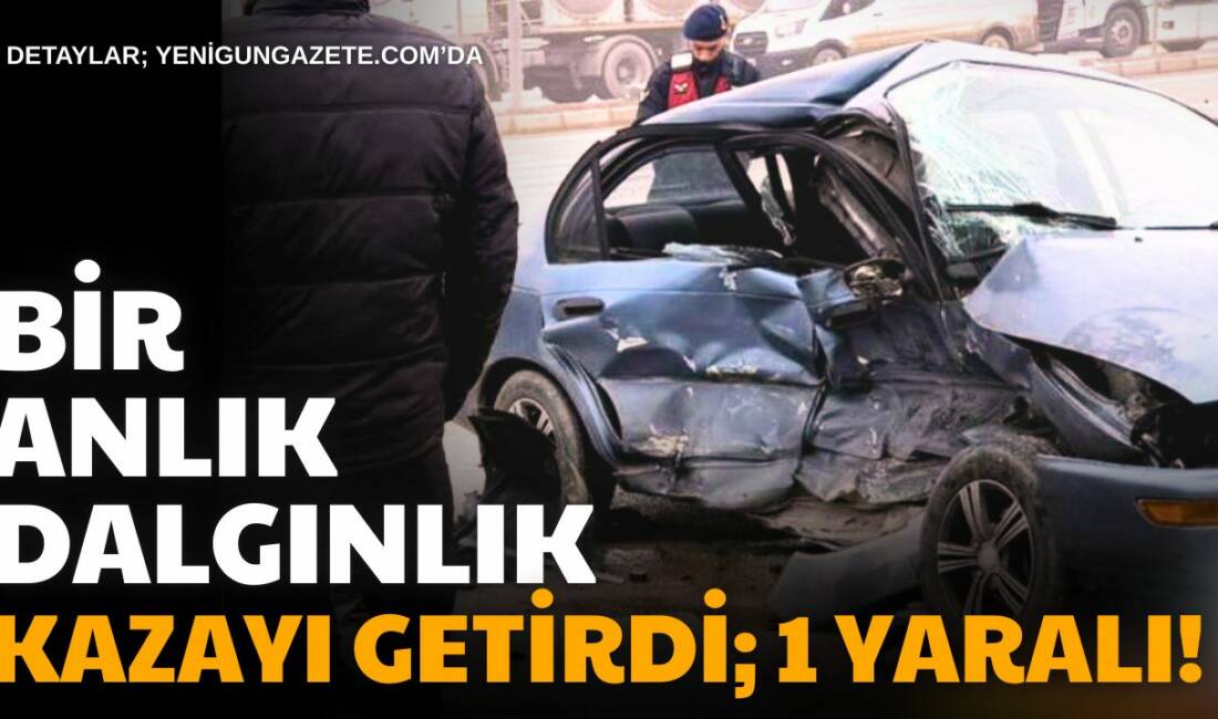 Aksaray’ın Eşmekaya beldesinde iki otomobilin kavşakta çarpıştığı kazada 1 kişi