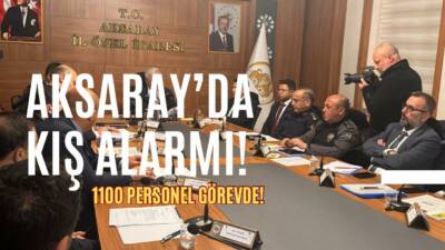 Aksaray’da ağır kış hazırlıkları için yapılan toplantıda ağır kış şartları