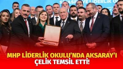 MHP’nin 22. dönem Liderlik Okulu’nu tamamlayan Süleyman Aytuğ Çelik, Aksaray’ı