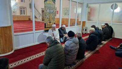 Ağaçören İlçe Müftülüğü tarafından Panlı Camii’nde düzenlenen sabah namazı buluşması,