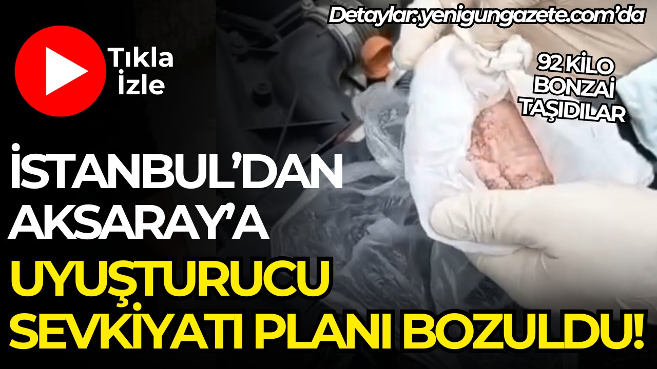 İstanbul’dan Aksaray’a uyuşturucu getirmeye çalışan iki şüpheli Akyazı’da durdurulan araçta