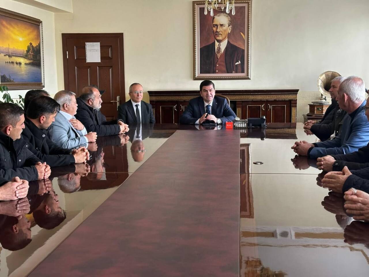 Ortaköy ilçesinde, yaklaşan ağır kış şartlarına yönelik hazırlıkların değerlendirilmesi amacıyla