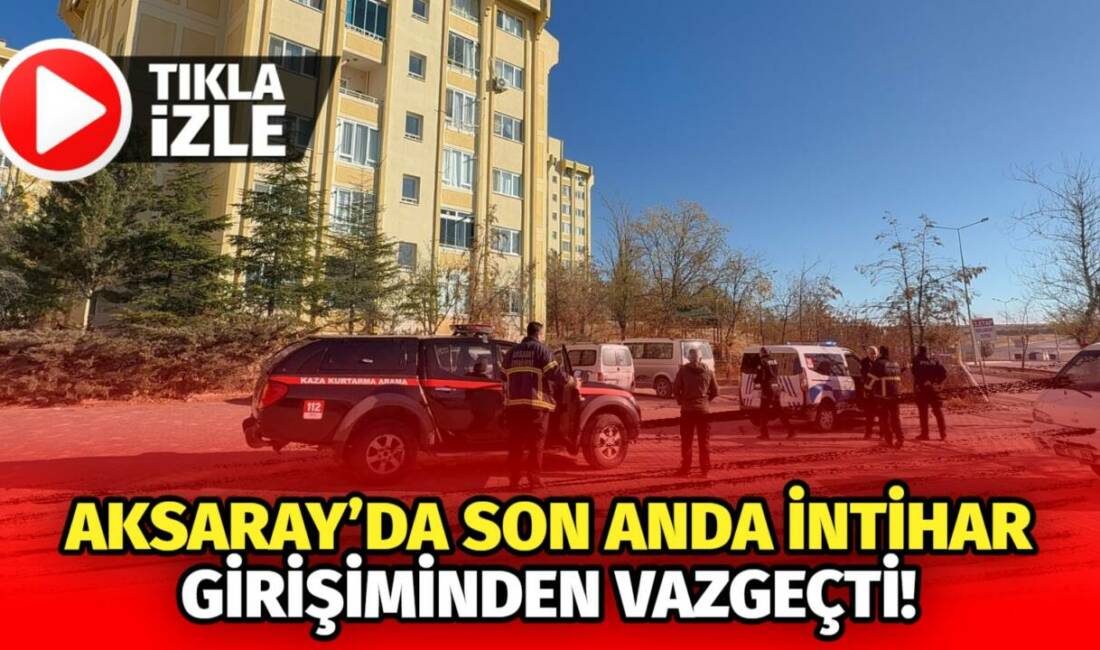 Aksaray Cumhuriyet Mahallesi TOKİ üçüncü etapta bir kadının intihar girişimi