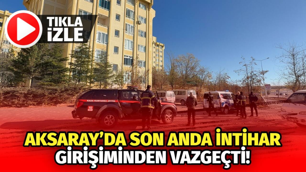 Aksaray Cumhuriyet Mahallesi TOKİ üçüncü etapta bir kadının intihar girişimi
