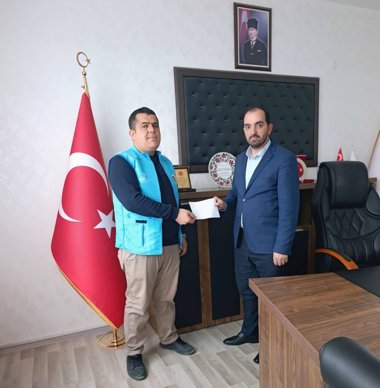 Sultanhanı ilçesinde ismini vermek istemeyen bir hayırsever vatandaş, Gazze’de yaşanan
