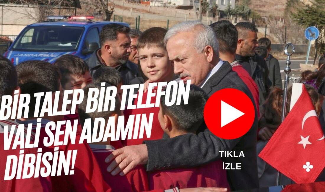 Aksaray Sevinçli Köyü ziyaretinde öğrencilerin halı saha isteğini dinleyen vali,