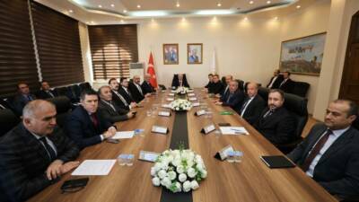 Aksaray’da Valilik binasında gerçekleştirilen Tarım ve Kırsal Kalkınmayı Destekleme Toplantısı’nda