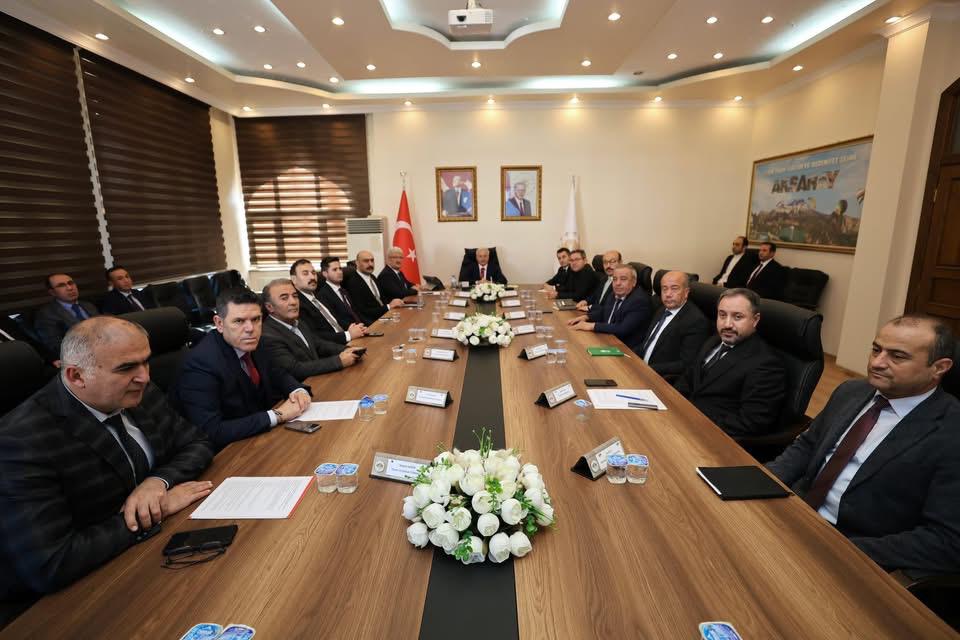 Aksaray’da Valilik binasında gerçekleştirilen Tarım ve Kırsal Kalkınmayı Destekleme Toplantısı’nda