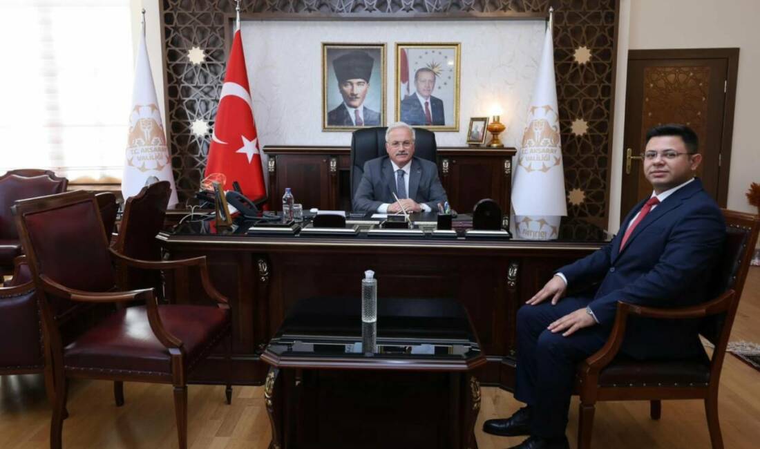 Aksaray Valiliğinde gerçekleşen kabulde, Kaymakam Adayı olarak atanan Muhammed Burak