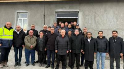 Aksaray Valisi Mehmet Ali Kumbuzoğlu başkanlığındaki heyet, Ağaçören ilçesinde bu