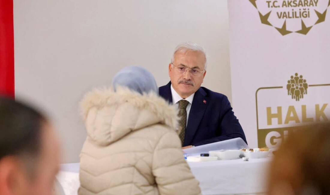 Aksaray Valiliği tarafından düzenlenen Halk Günü programında vatandaşlarla bir araya