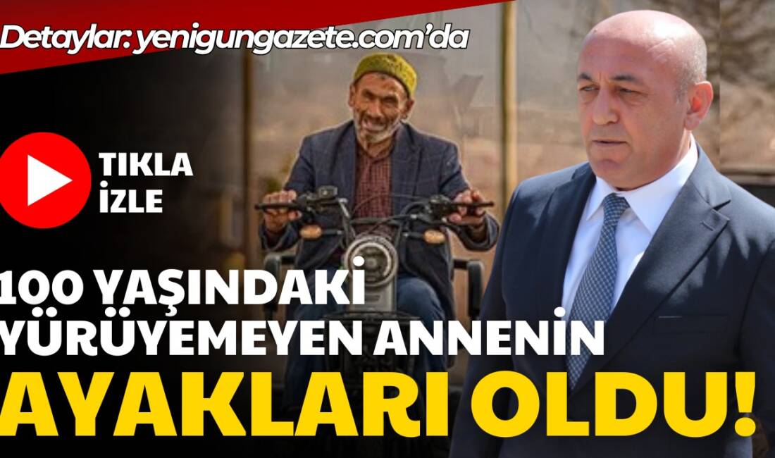 Aksaray’da Emniyet, 100 yaşındaki annenin ayakları oldu; Yahya Keser’in annesini