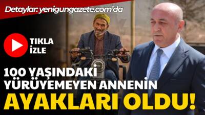 Aksaray’da Emniyet, 100 yaşındaki annenin ayakları oldu; Yahya Keser’in annesini