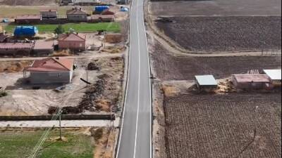 Aksaray yol çalışması kırsalda ulaşımı güçlendirdi; Aksaray yol çalışması sürüş