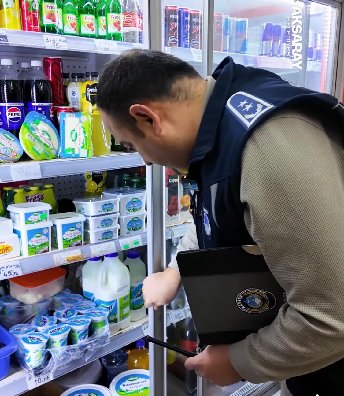 Aksaray Belediyesi Zabıta ekipleri tarafından vatandaşların güvenli ve huzurlu alışveriş