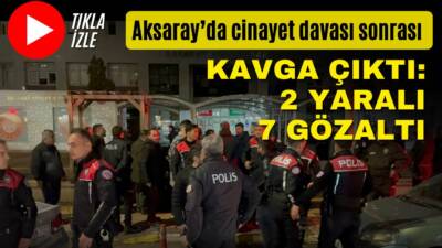 Sarıyahşi’deki arazi cinayeti davasında verilen hapis cezasının ardından Aksaray Adliyesi