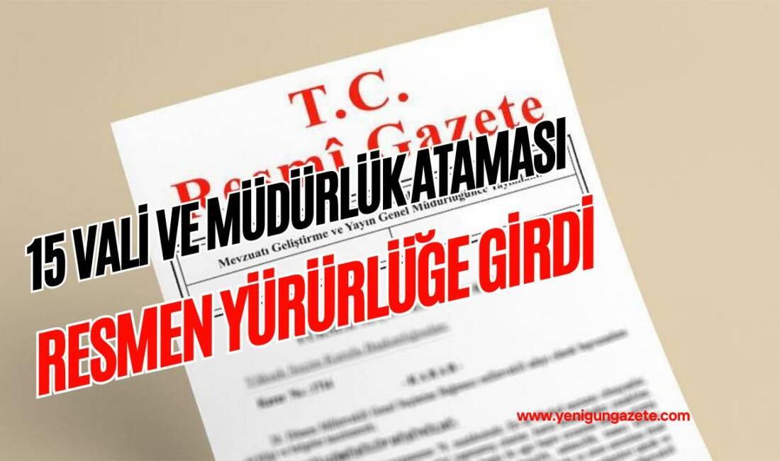6 Ocak 2026 tarihli ve 2026/1 sayılı karar ile bazı