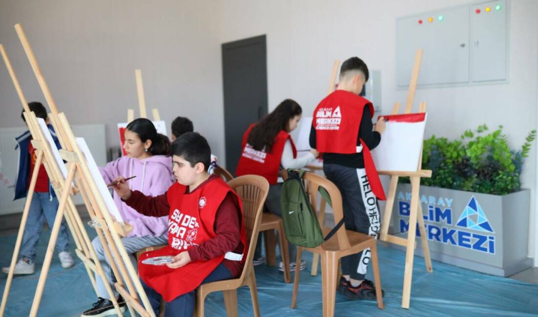 Aksaray Belediyesi, yarıyıl tatilinde öğrencilerin hem eğitici hem de eğlenceli