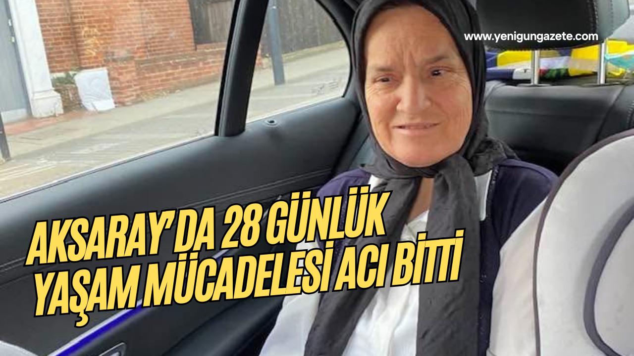 Aksaray’da tanınan esnaf Olcay Arıbaş, eşinin 28 gündür süren tedavi