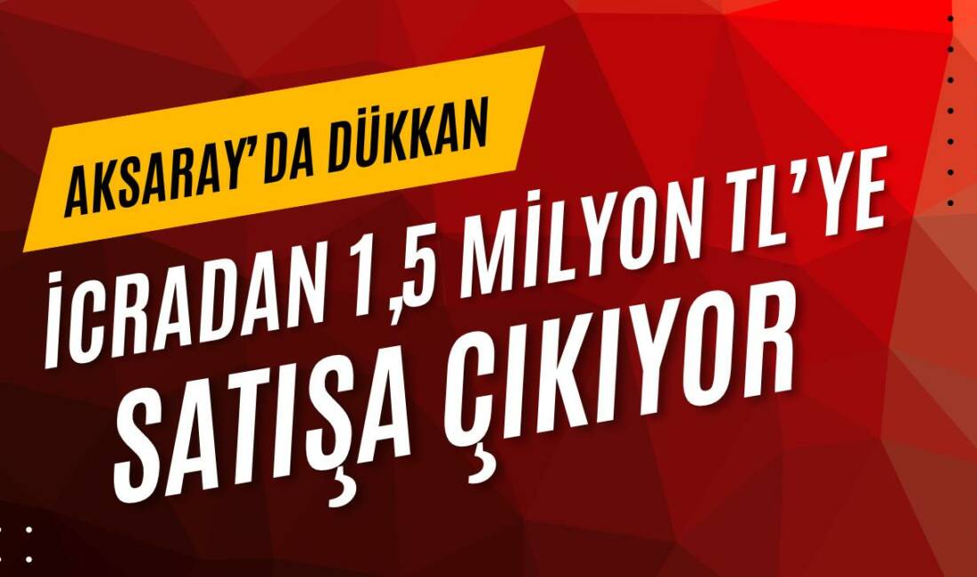 Merkez ilçedeki 30 m² net kullanım alanına sahip dükkanın satış