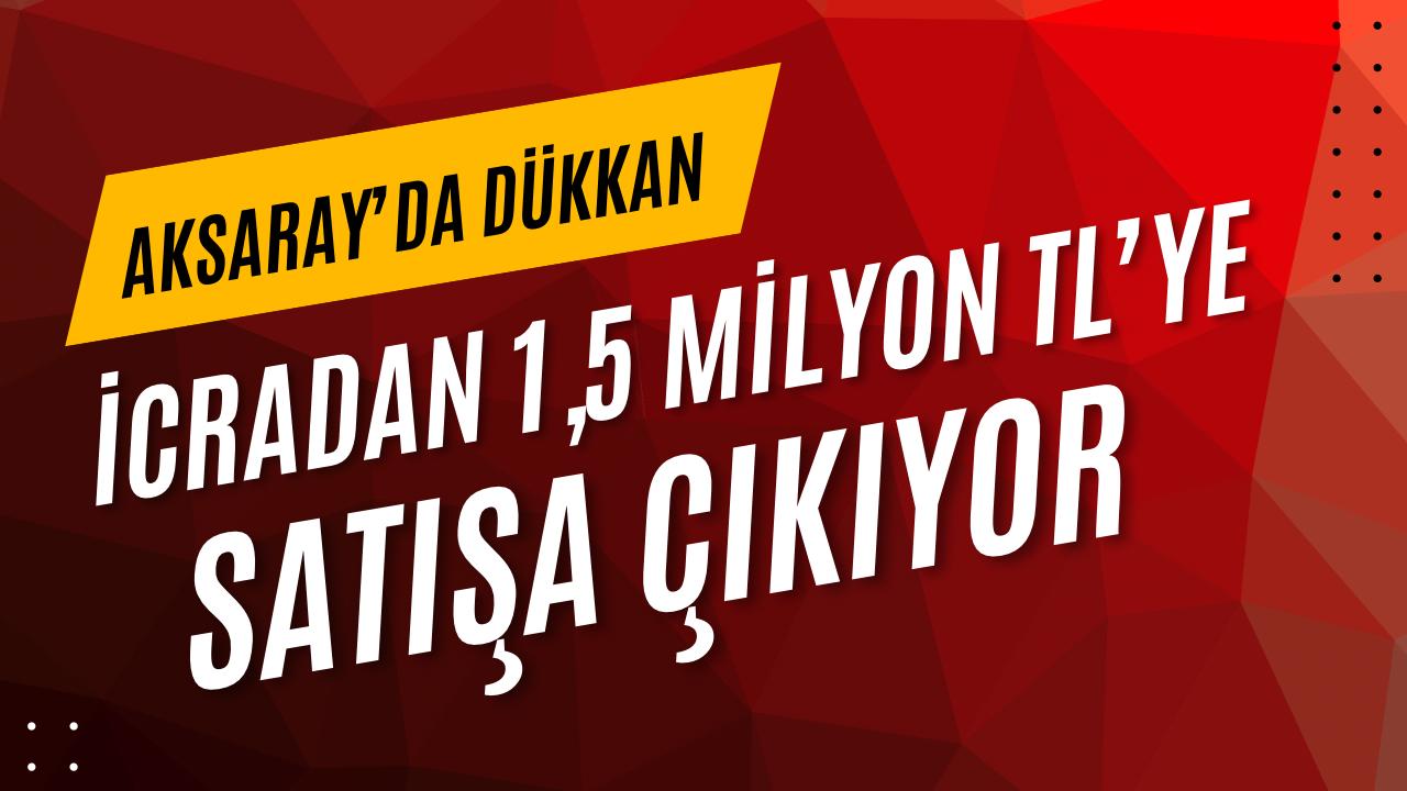 Merkez ilçedeki 30 m² net kullanım alanına sahip dükkanın satış